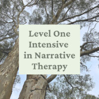 Narrative Therapy Level One Intensive – 4th – 8th September 2023 (online)