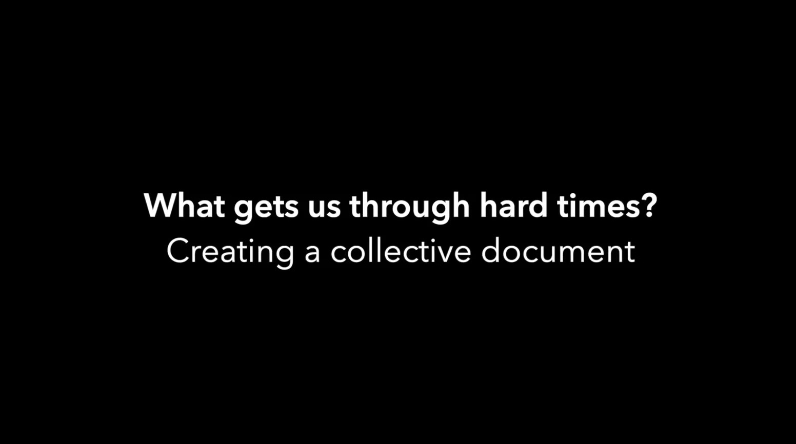Read more about the article What gets us through hard times: Creating collective documents & Rwandan experiences