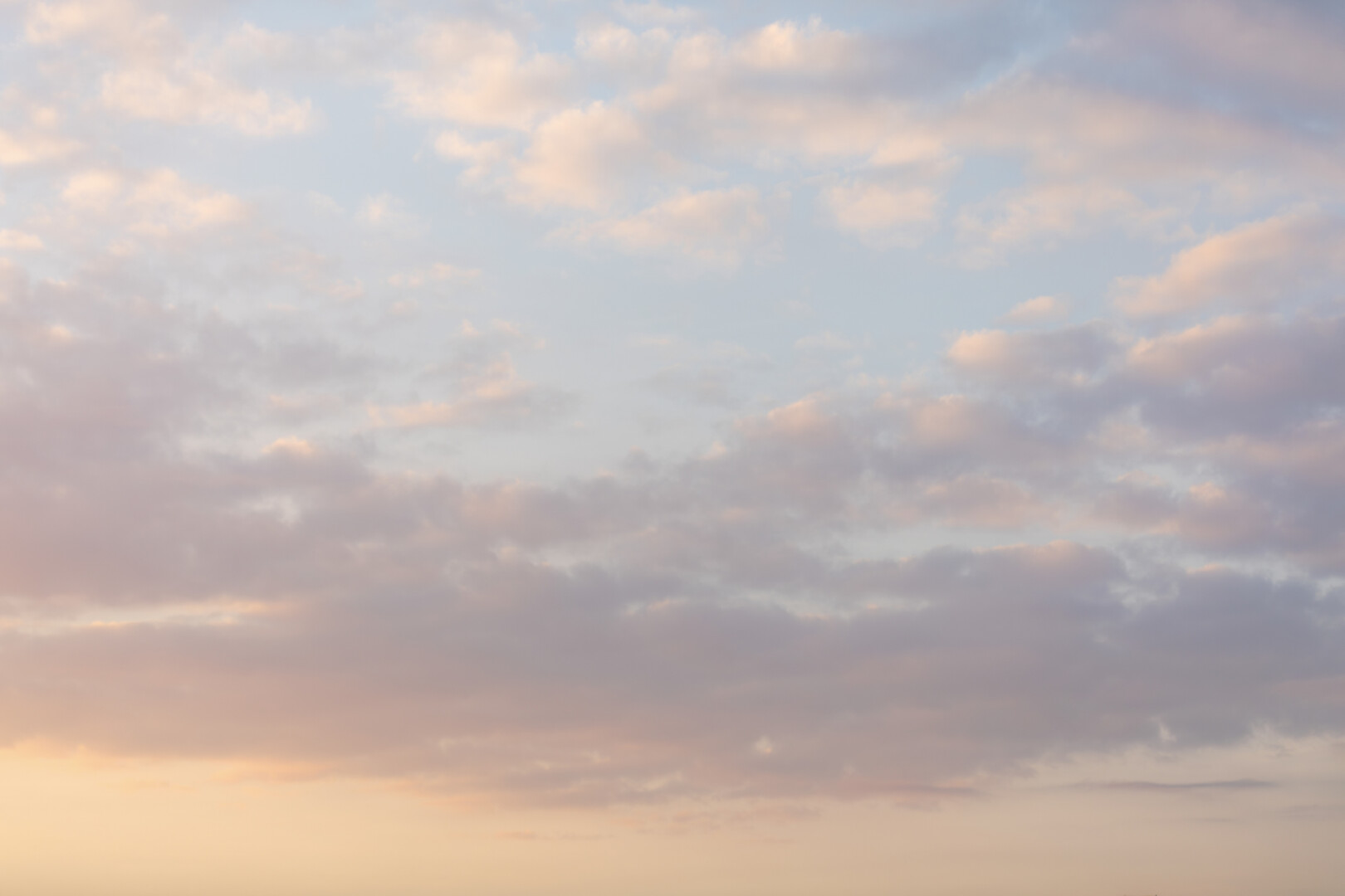 Sunset sky with clouds